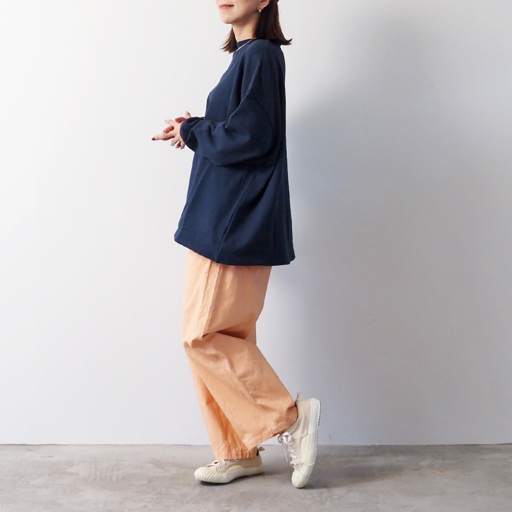 NARU(ナル) 綿麻ムラ糸デニム ノッポパンツ 667800