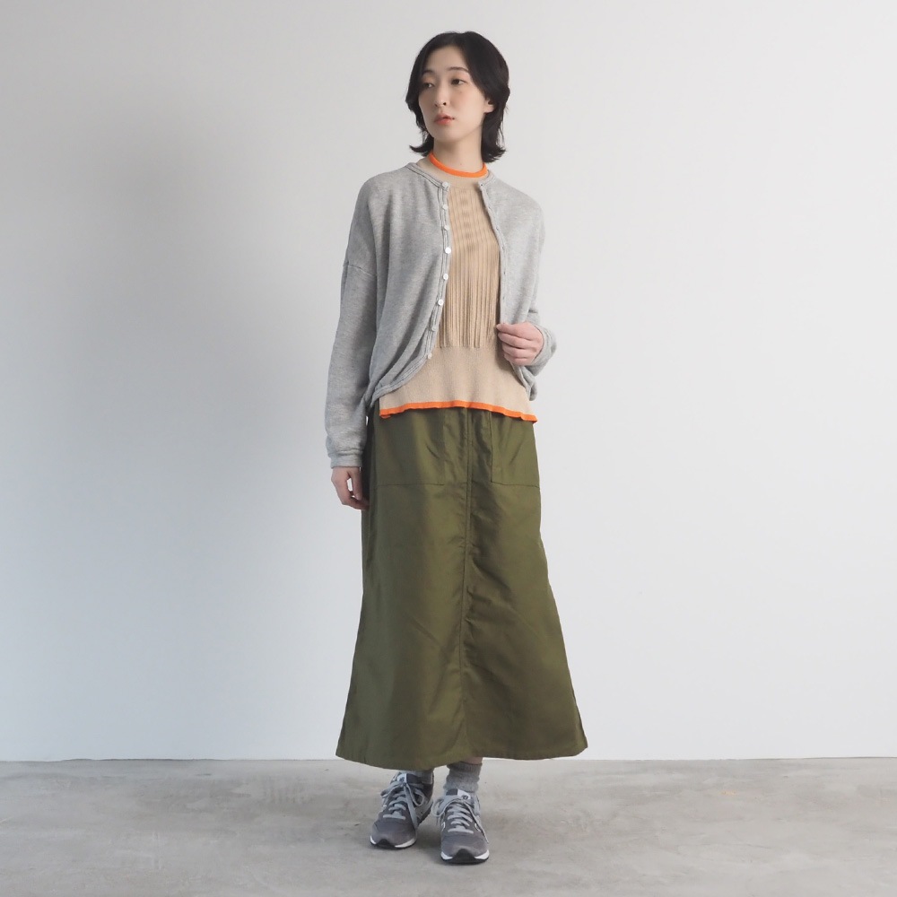 NARU(ナル) コットンレーヨン吊り裏毛 ラズベリーカーディガン 669005