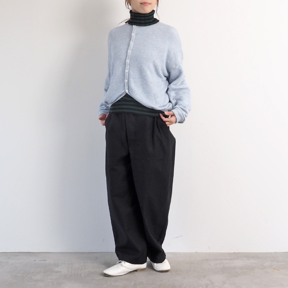 NARU(ナル) コットンレーヨン吊り裏毛 ラズベリーカーディガン 669005