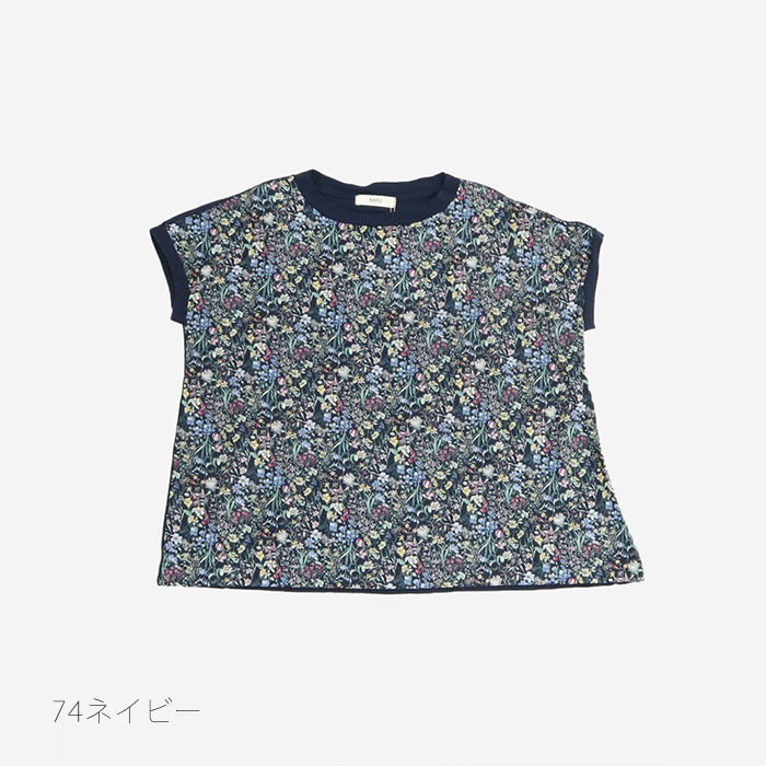 NARU(ナル) ムラ糸×60ローンフラワープリント ミナミシャツ 655026