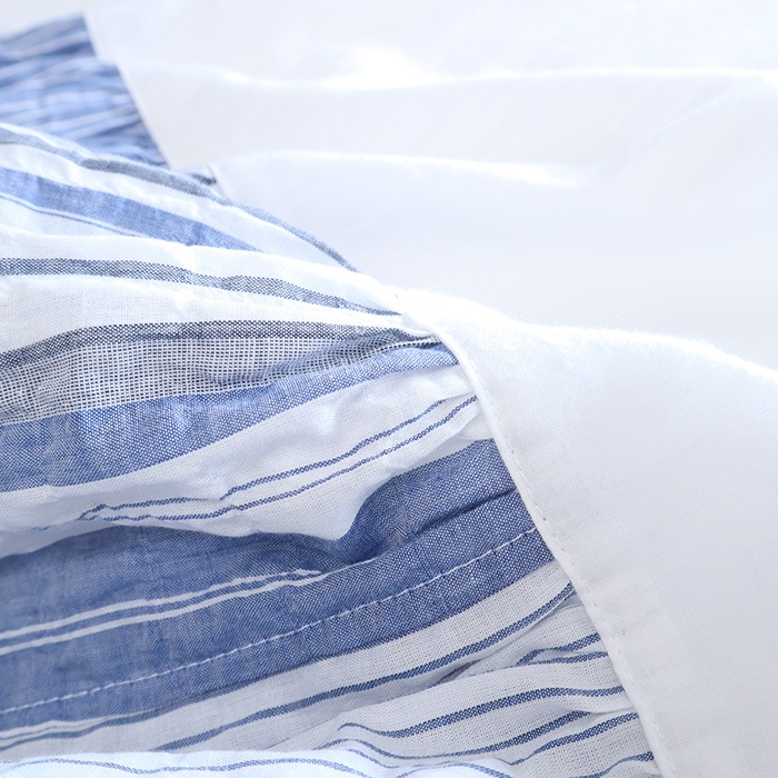 NARU(ナル) シャーリングストライプ 切替ワンピース 655906