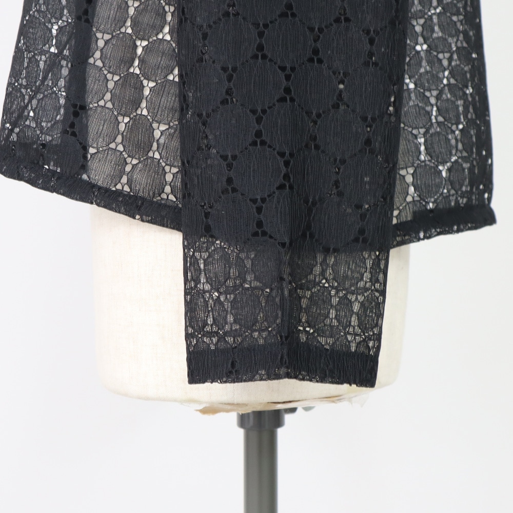 NARU(ナル) ラッセルレース クルーネックカーデ 665845