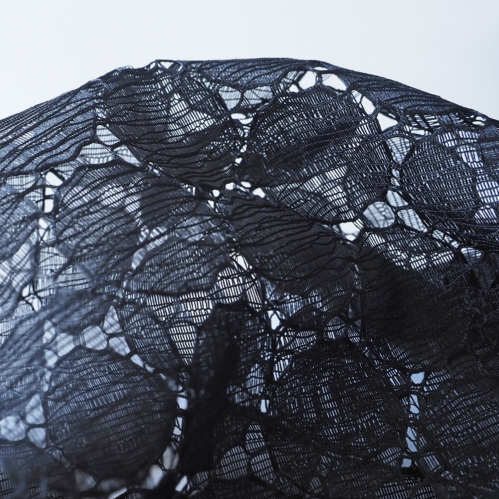 NARU(ナル) ラッセルレース クルーネックカーデ 665845