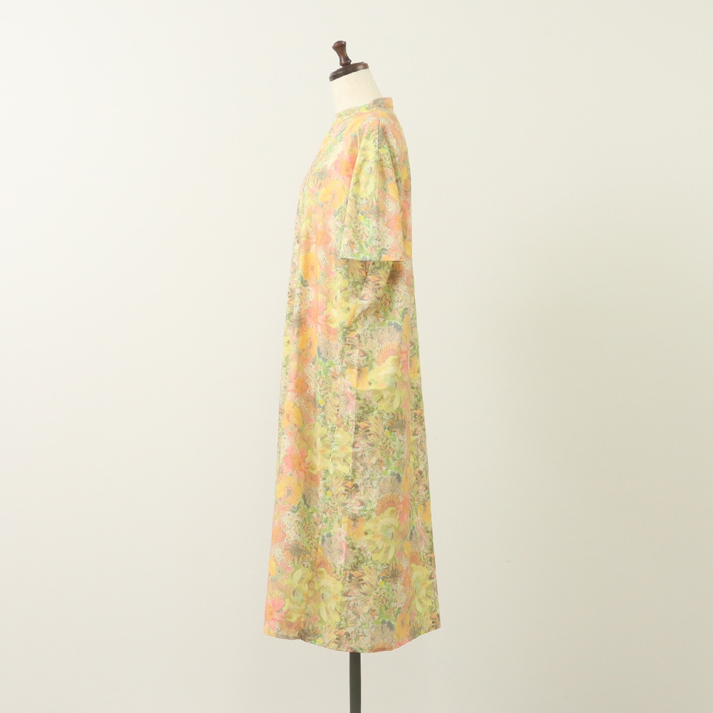 NARU(ナル) LIBERTYコットン(Marina Seaflower) シャツワンピース 661950