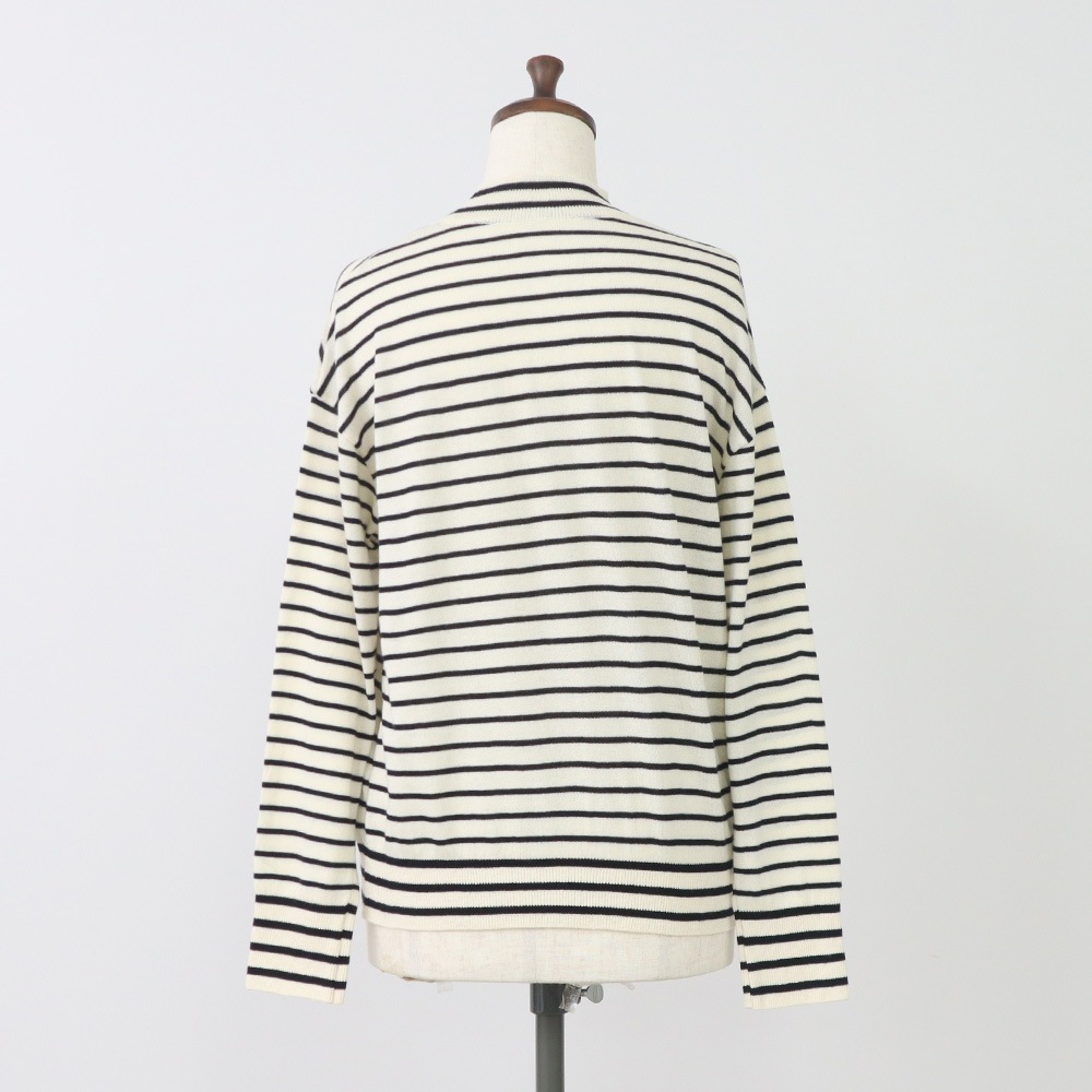 NARU(ナル) ムースヤーン ハイネックボーダーニット 665706