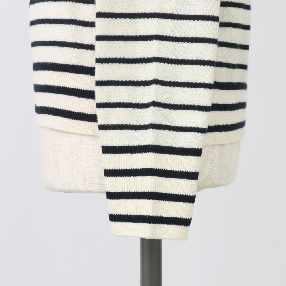 NARU(ナル) ムースヤーン ハイネックボーダーニット 665706