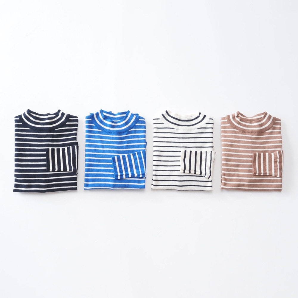 NARU(ナル) ムースヤーン ハイネックボーダーニット 665706