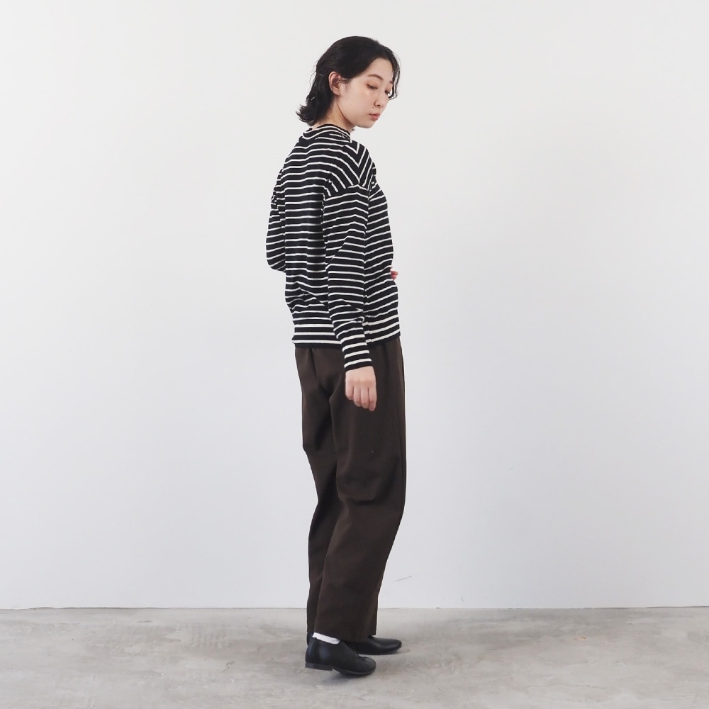 NARU(ナル) ムースヤーン ハイネックボーダーニット 665706