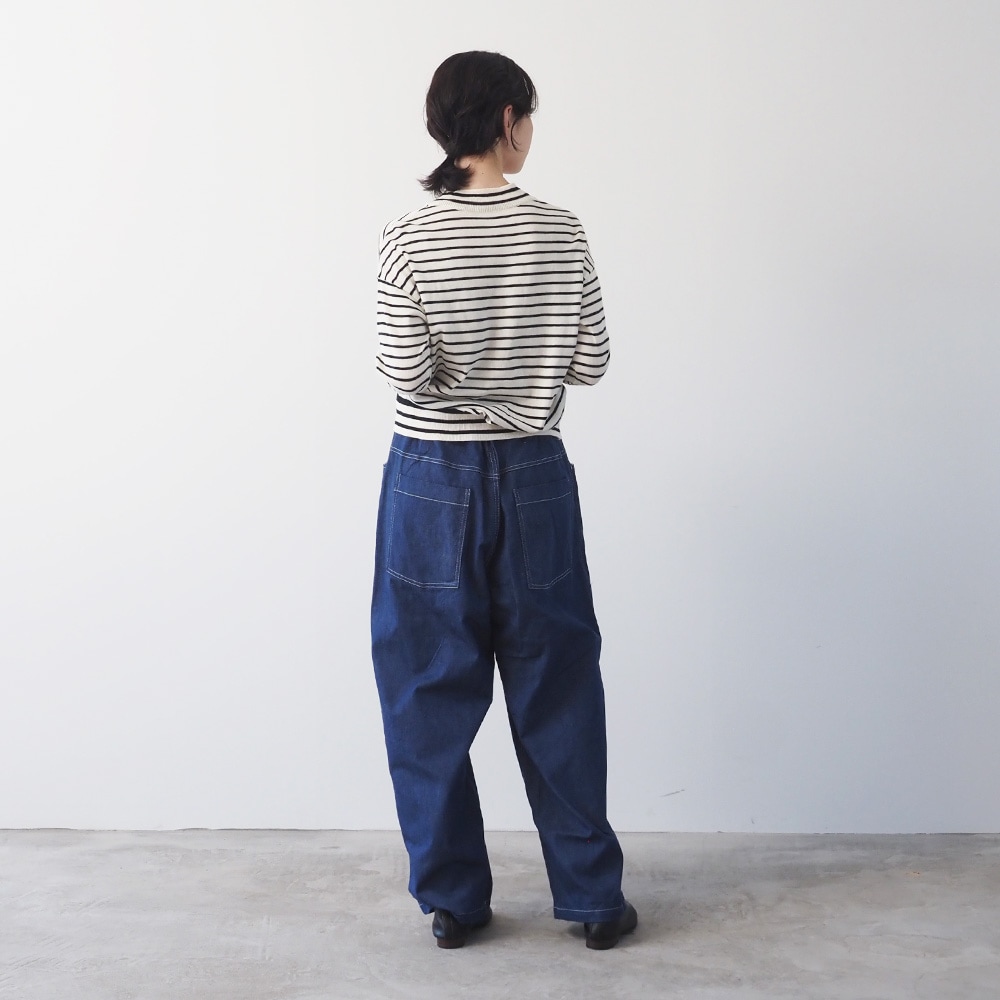 NARU(ナル) ムースヤーン ハイネックボーダーニット 665706