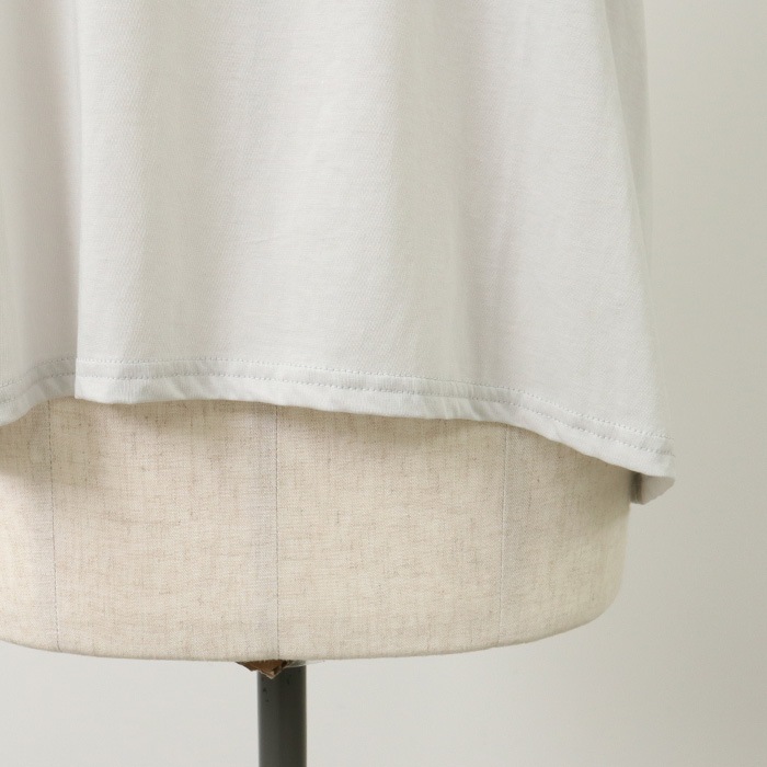 NARU(ナル) 110/2サイロ×チュール バルーンスリーブシャツ 655226