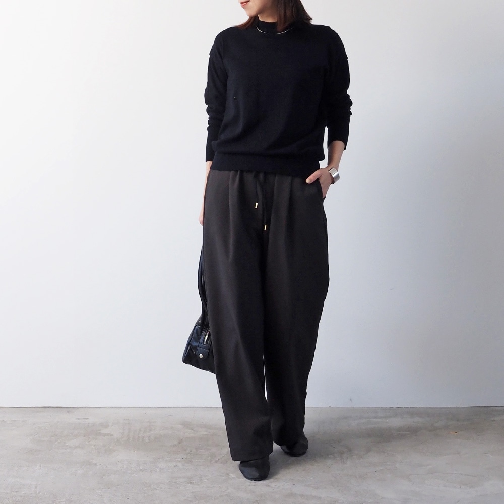 【予約】NARU(ナル) ムースヤーン ハイネックニット 665705