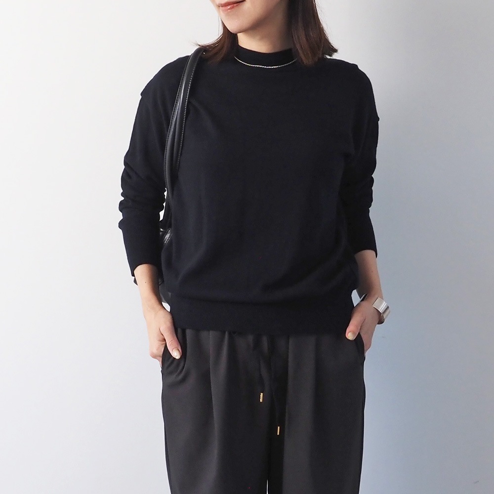 【予約】NARU(ナル) ムースヤーン ハイネックニット 665705