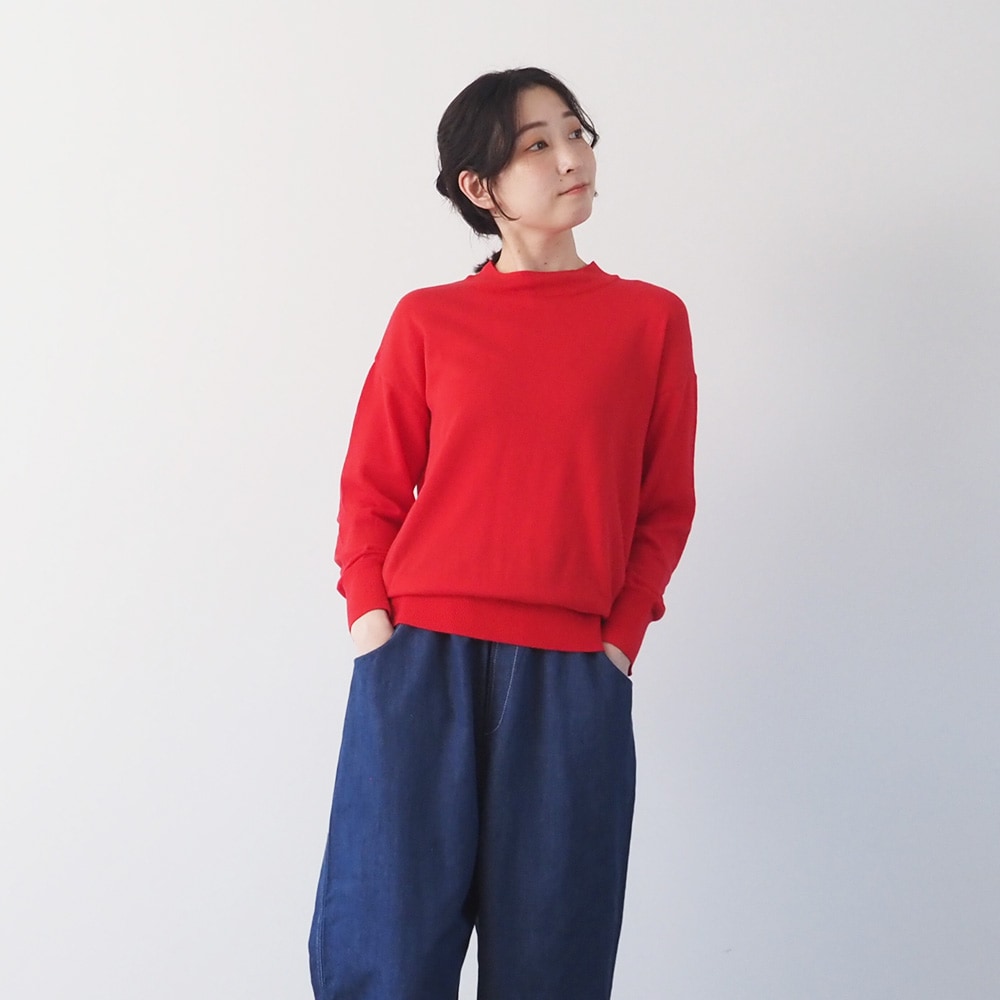 【予約】NARU(ナル) ムースヤーン ハイネックニット 665705