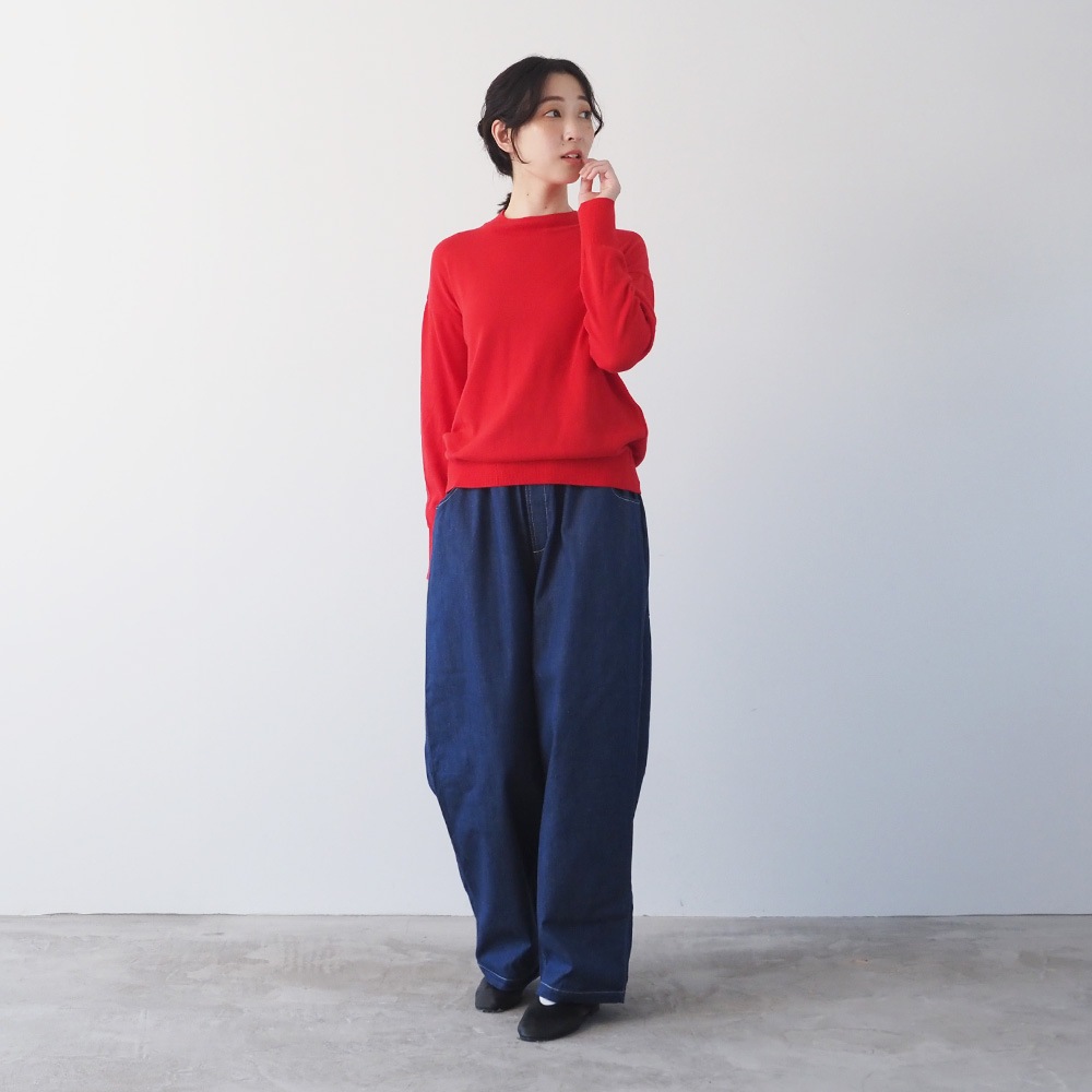 【予約】NARU(ナル) ムースヤーン ハイネックニット 665705