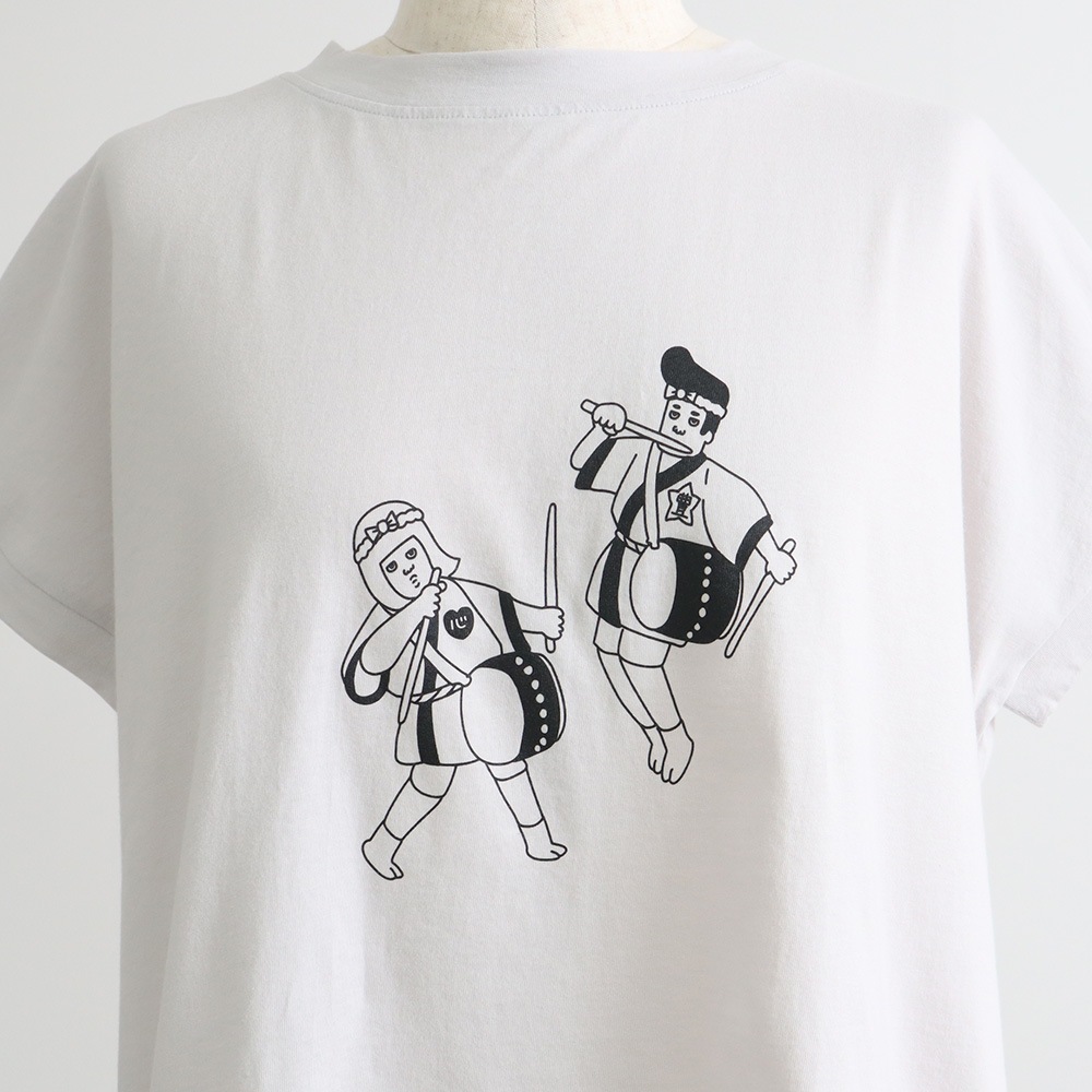 NARU(ナル) ナチュラルソフト天竺 祭プリントミナミシャツ 671016
