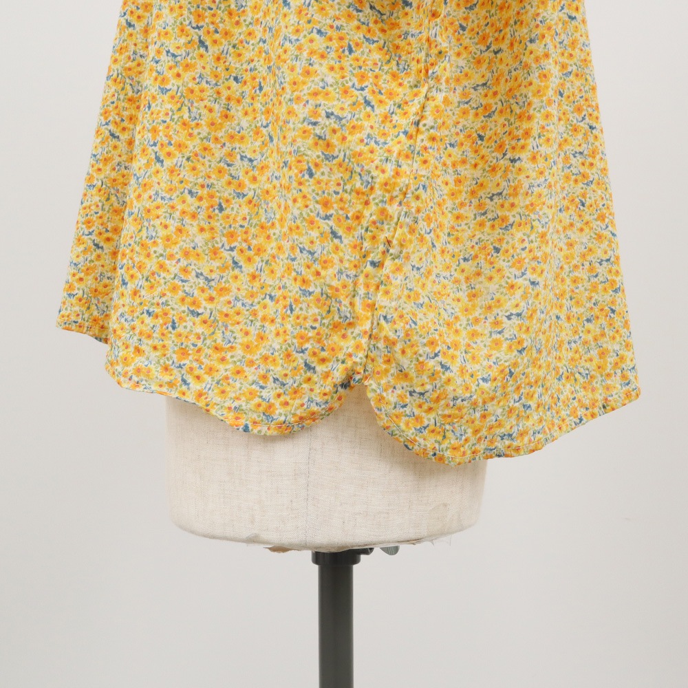 NARU(ナル) ミラクルウェーブリバティプリント(Day's Eye) バトーブラウス7分袖(2way) 661856