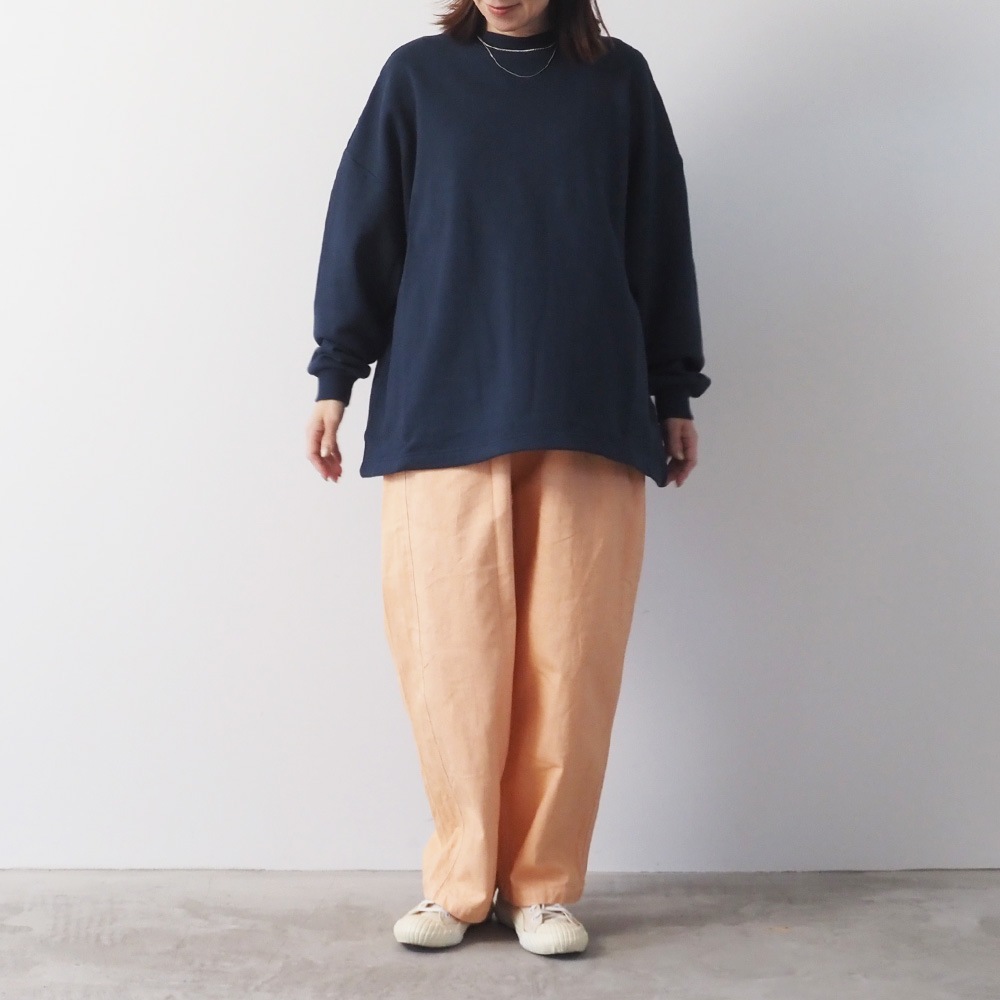 NARU(ナル) 30/10セントラル裏毛 ヘムアレンジワイドトレーナー 665025