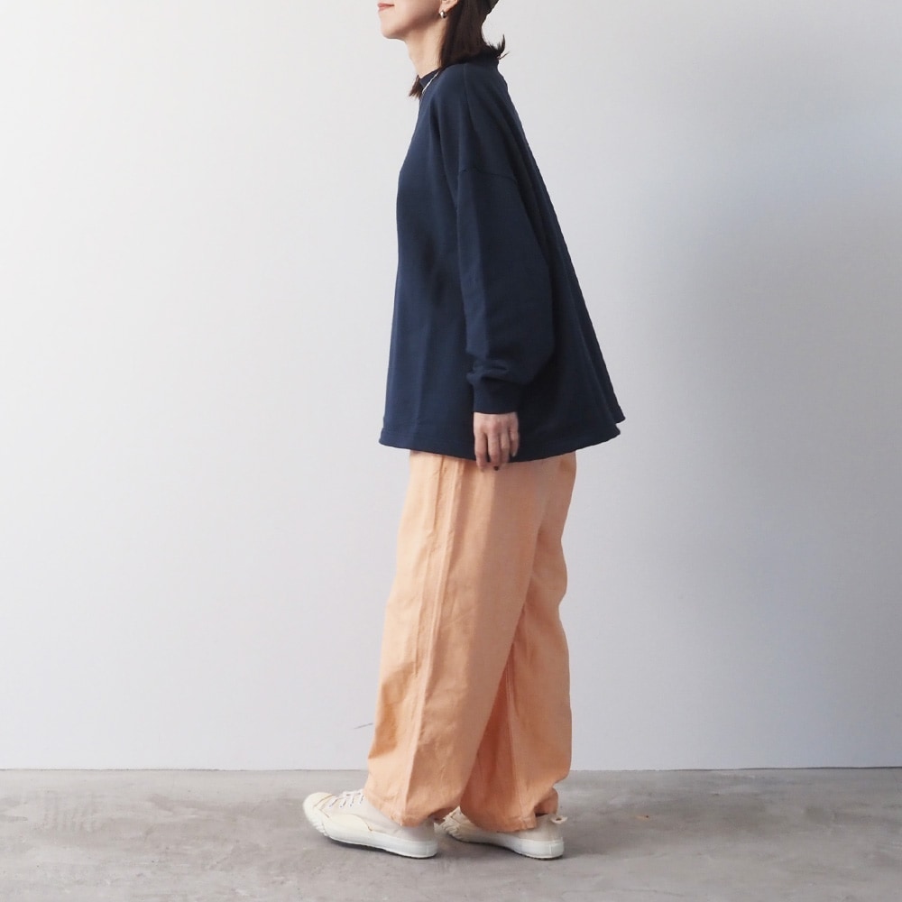 NARU(ナル) 30/10セントラル裏毛 ヘムアレンジワイドトレーナー 665025