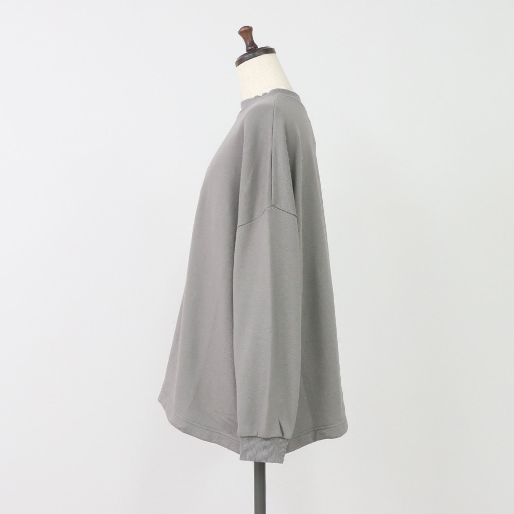 NARU(ナル) 30/10セントラル裏毛 ヘムアレンジワイドトレーナー 665025