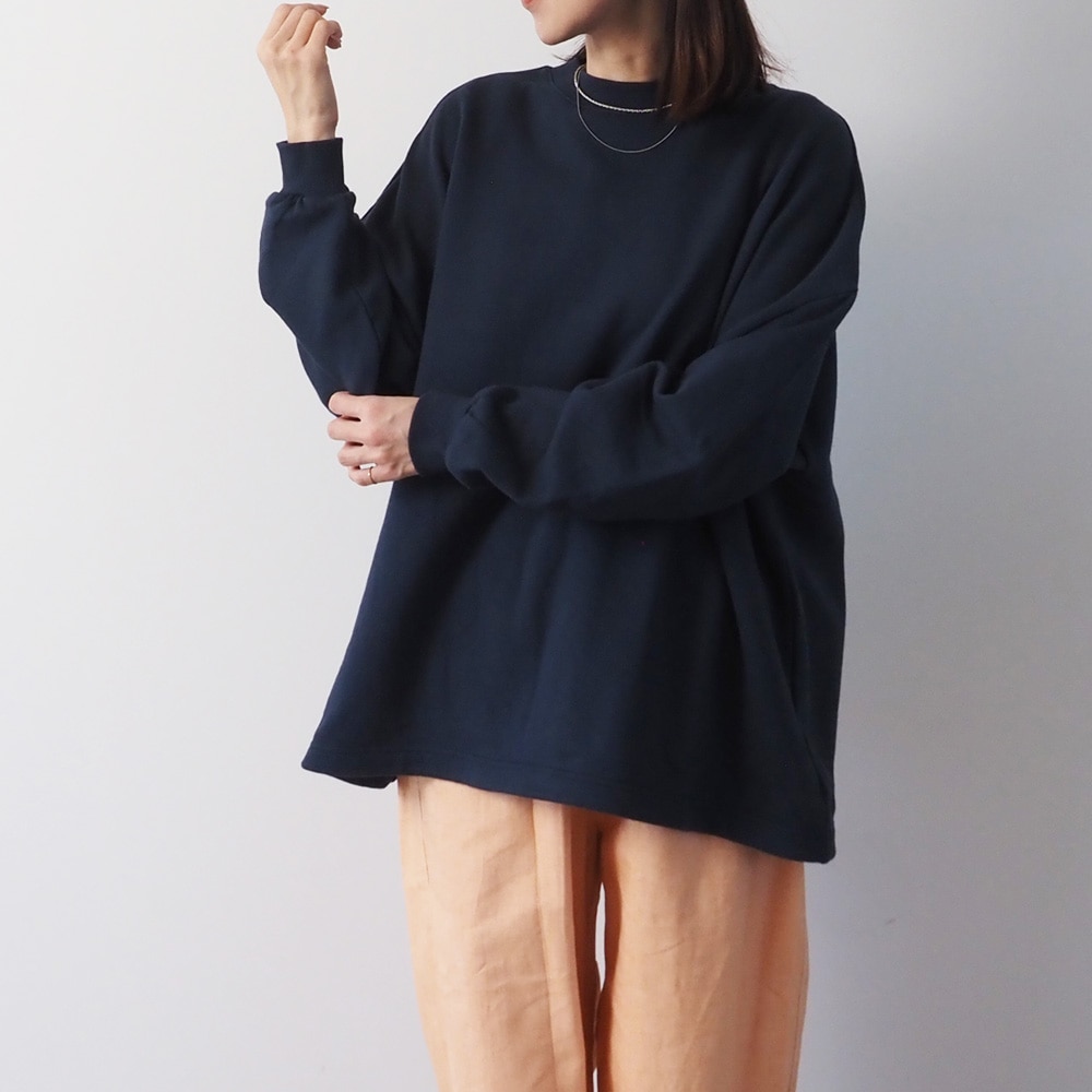 NARU(ナル) 30/10セントラル裏毛 ヘムアレンジワイドトレーナー 665025