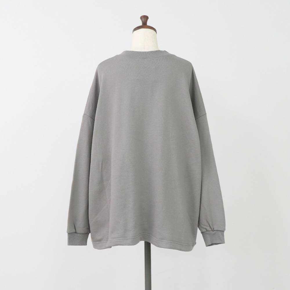 NARU(ナル) 30/10セントラル裏毛 ヘムアレンジワイドトレーナー 665025