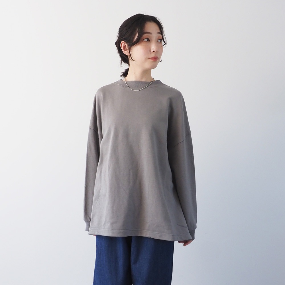 NARU(ナル) 30/10セントラル裏毛 ヘムアレンジワイドトレーナー 665025