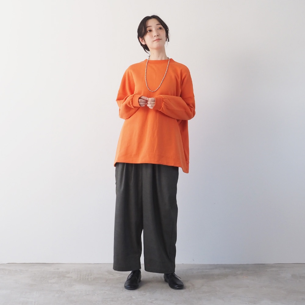 NARU(ナル) 30/10セントラル裏毛 ヘムアレンジワイドトレーナー 665025