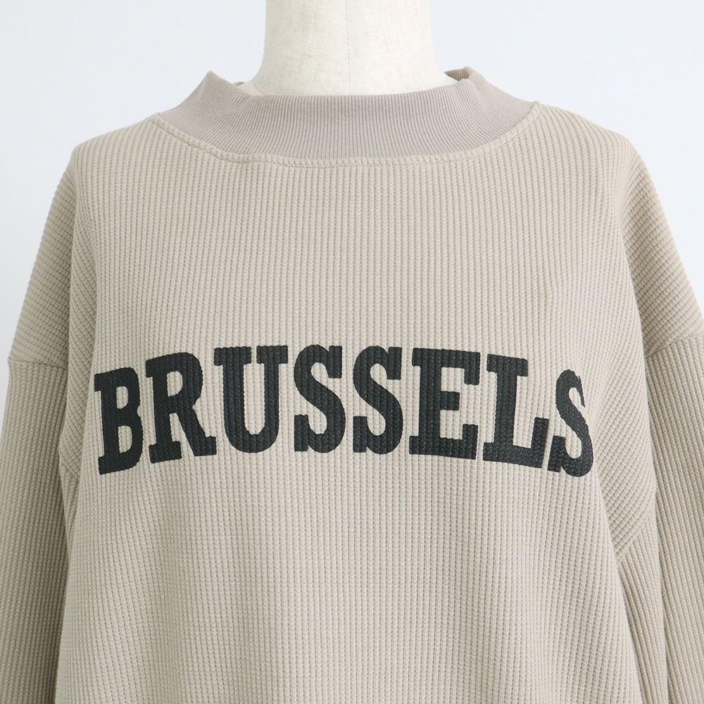 NARU(ナル) スーパーストレッチベアワッフル BRUSSELSプリントPO 659020