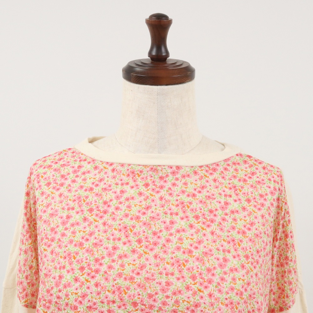 NARU(ナル) リバティミラクルウェーブ(Day's Eye)×ムラ糸 ミナミシャツ7分袖 661857