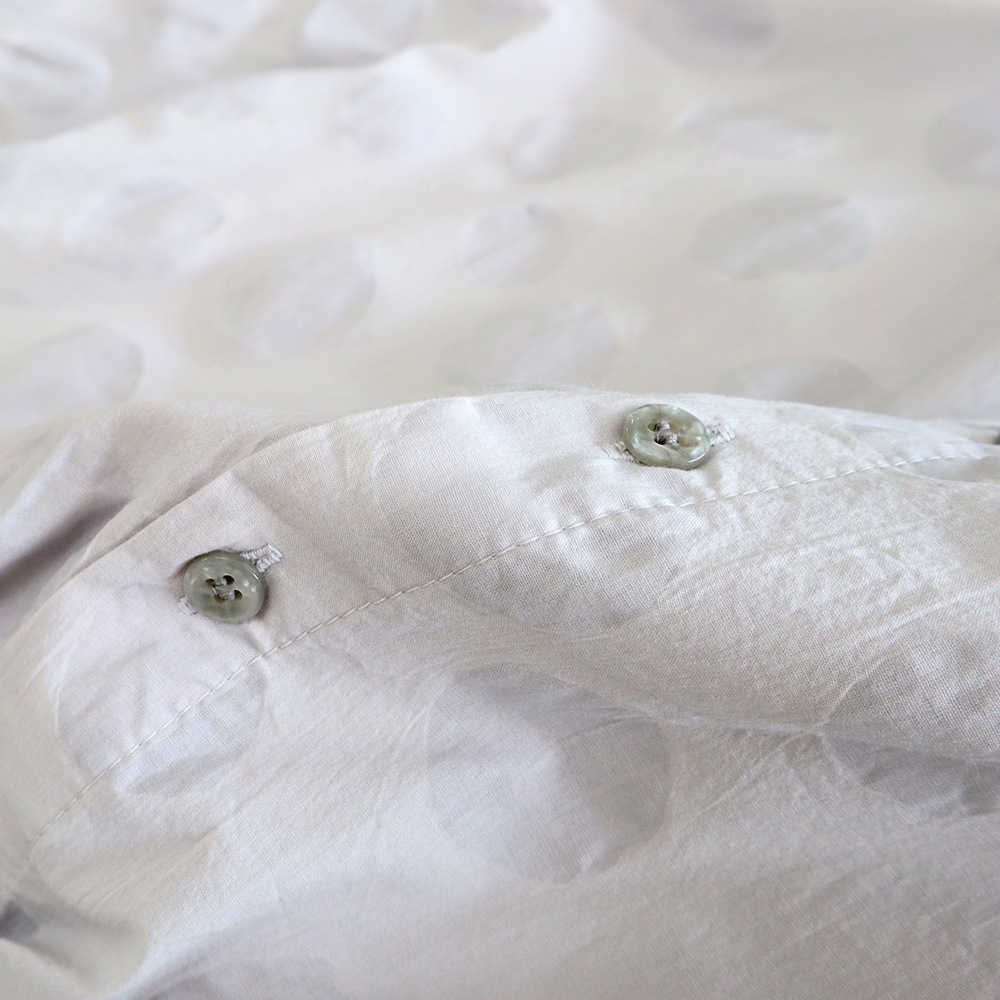 NARU(ナル) ローン塩縮ランダムドット ターキーシャツスタンドカラー 662825