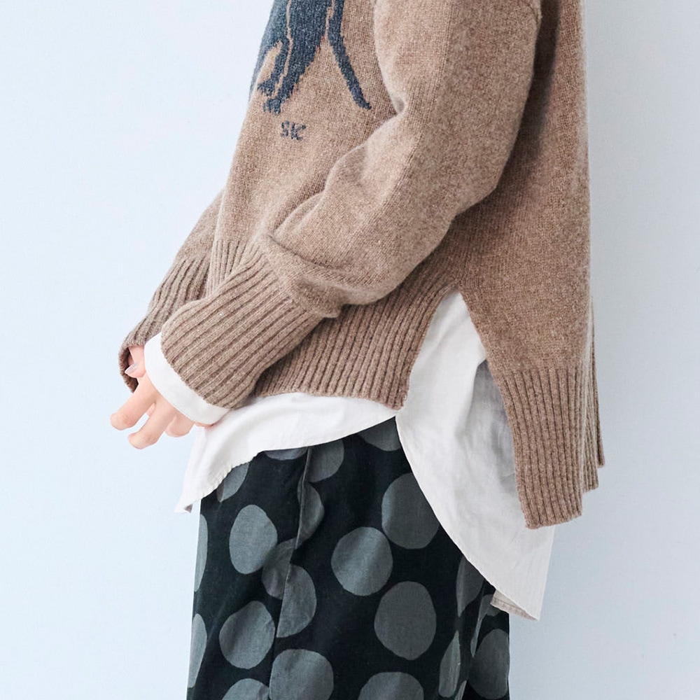 【予約】NARU(ナル) エアーヤーンコットン 伸び猫コモドニット 666605