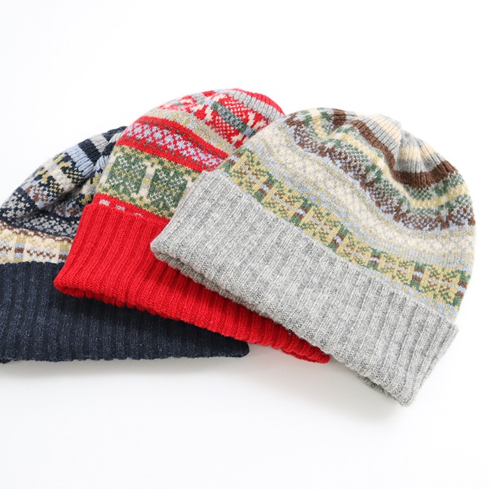 NARU(ナル) リシェスフェアアイル柄ニット帽 652712 | all_items