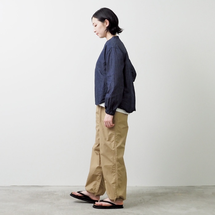 NARU(ナル) 5ozデニム ヘンリーネックシャツ 654825