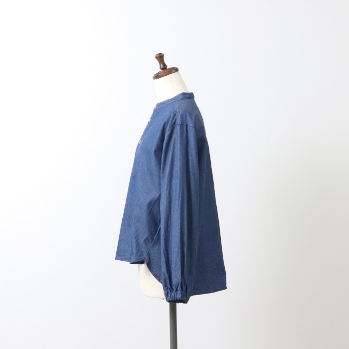 NARU(ナル) 5ozデニム ヘンリーネックシャツ 654825