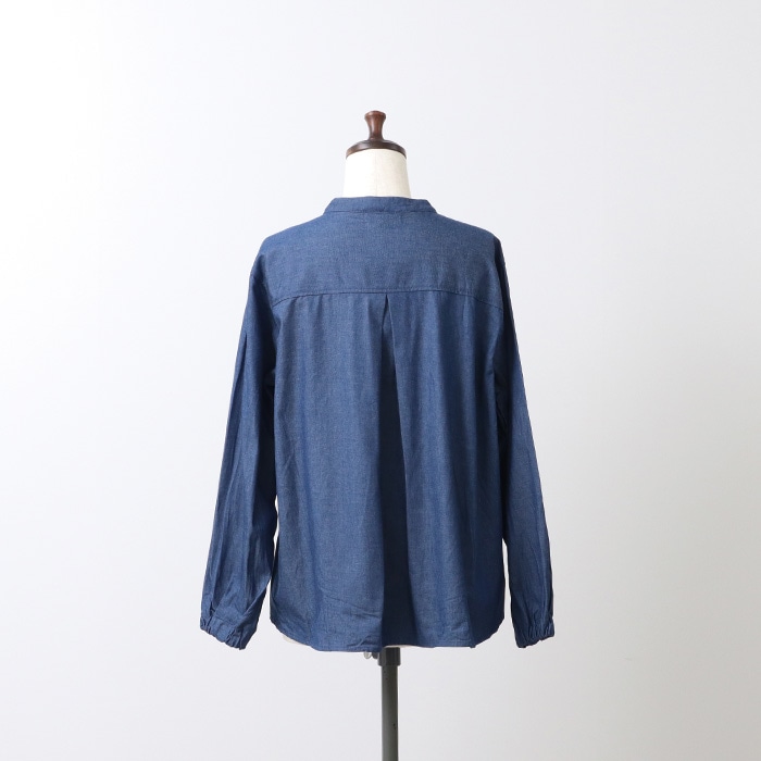 NARU(ナル) 5ozデニム ヘンリーネックシャツ 654825