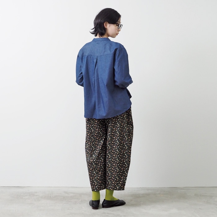 NARU(ナル) 5ozデニム ヘンリーネックシャツ 654825