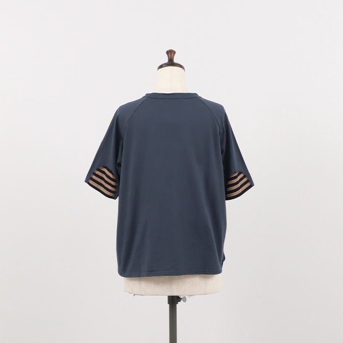 新色入荷！NARU(ナル) 40/2天竺 エルボーパッチT 655000BE