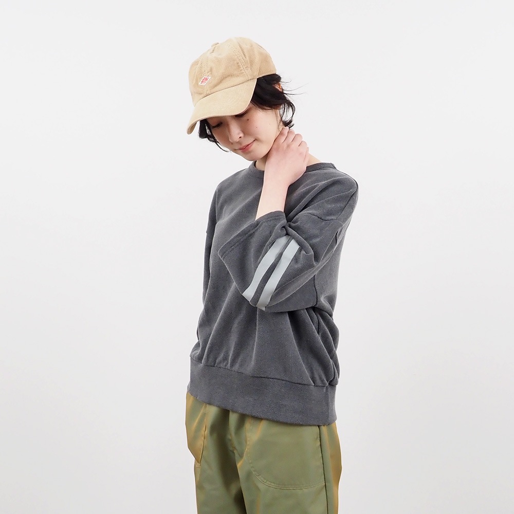 NARU(ナル) vintage effect裏毛 ラインプリントPO 661007