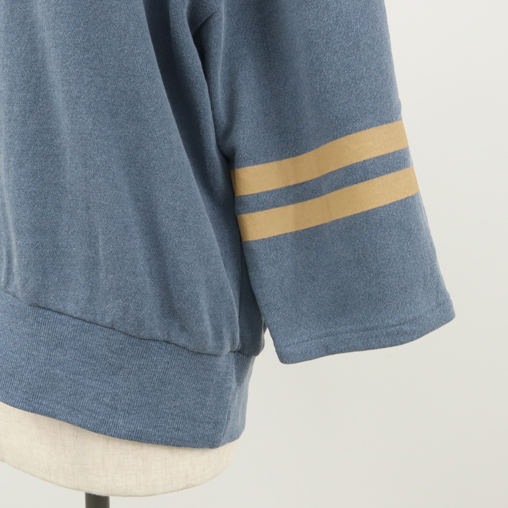 NARU(ナル) vintage effect裏毛 ラインプリントPO 661007