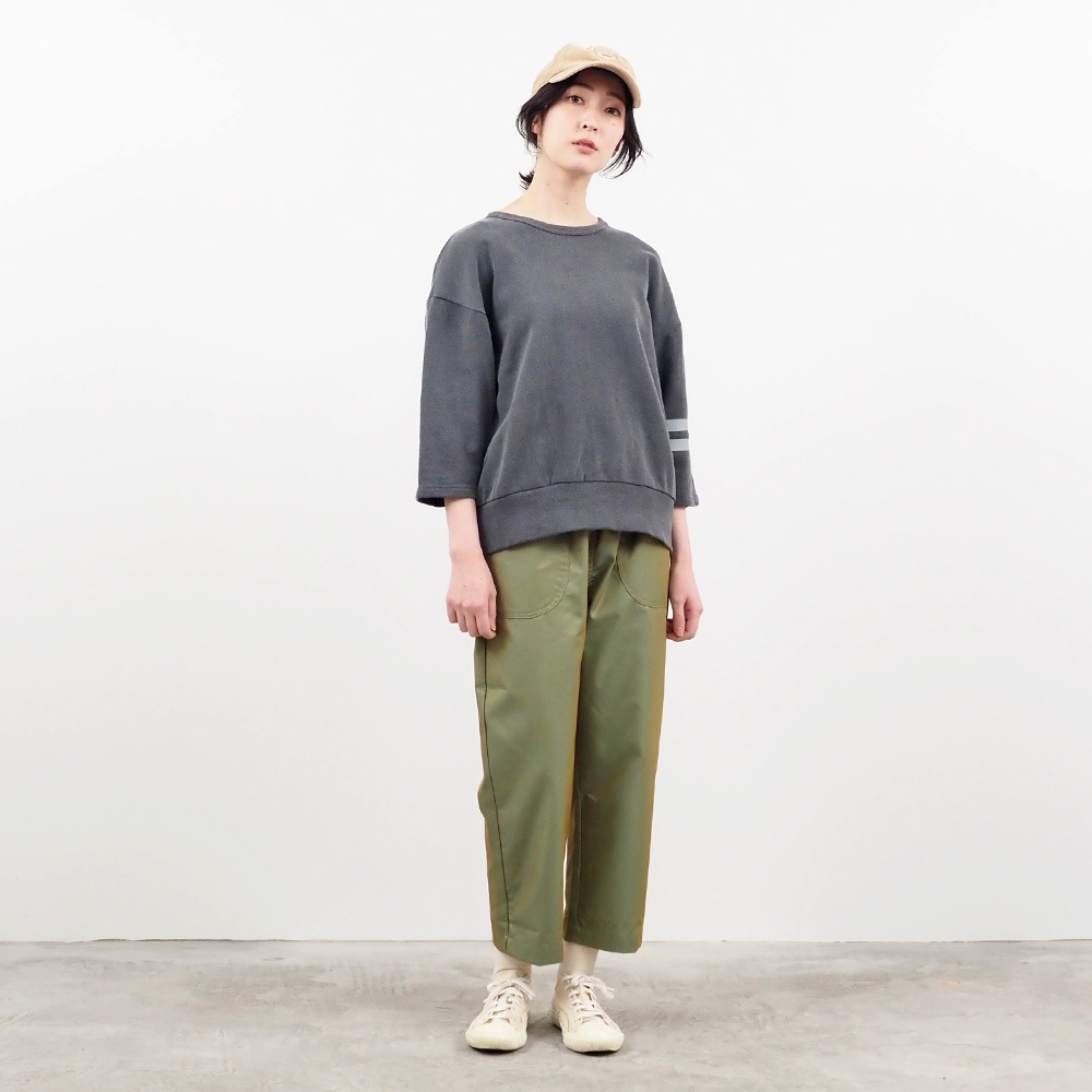 NARU(ナル) vintage effect裏毛 ラインプリントPO 661007