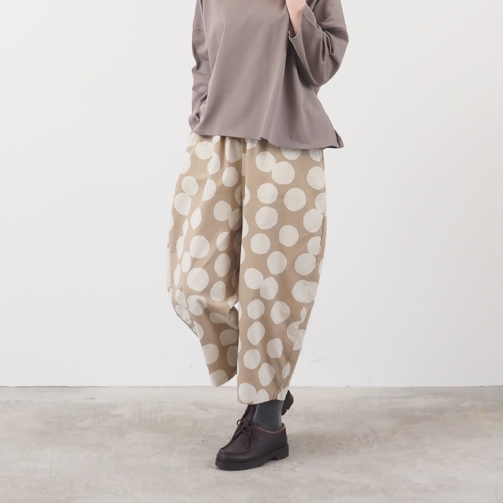 WEB限定!NARU(ナル) 21Wコール天ランダムドット エッグパンツ 6658801