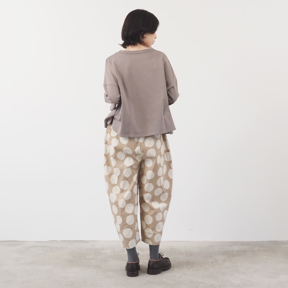 WEB限定!NARU(ナル) 21Wコール天ランダムドット エッグパンツ 6658801