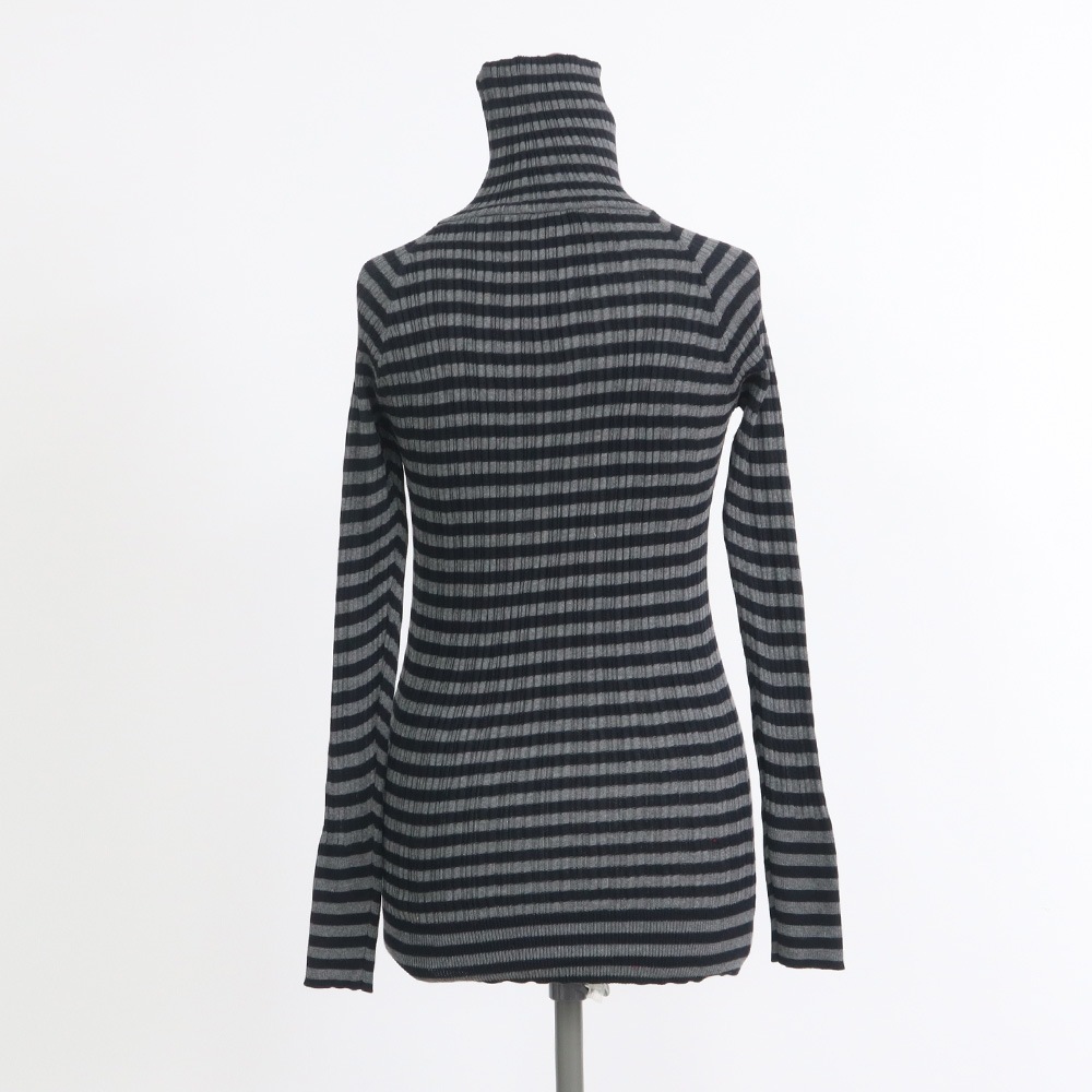 NARU(ナル) 綿コーマ　ランダムリブBDタートルネックセーター 650703