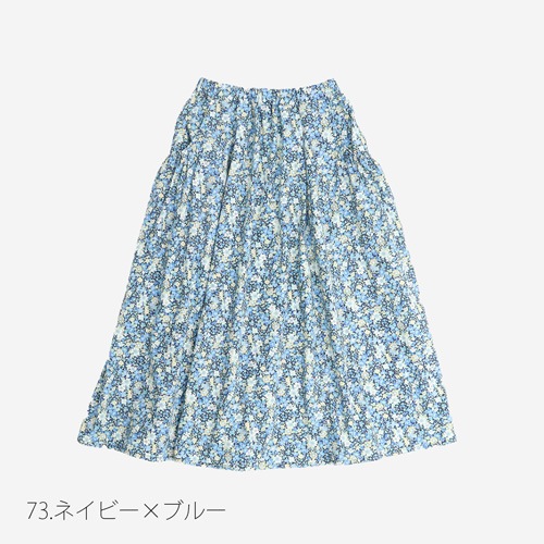 NARU(ナル) ブロードBOTANICAL HARMONY ギャザースカート 663916
