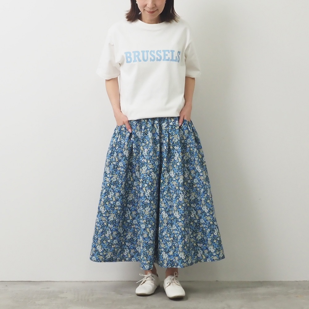 NARU(ナル) ブロードBOTANICAL HARMONY ギャザースカート 663916