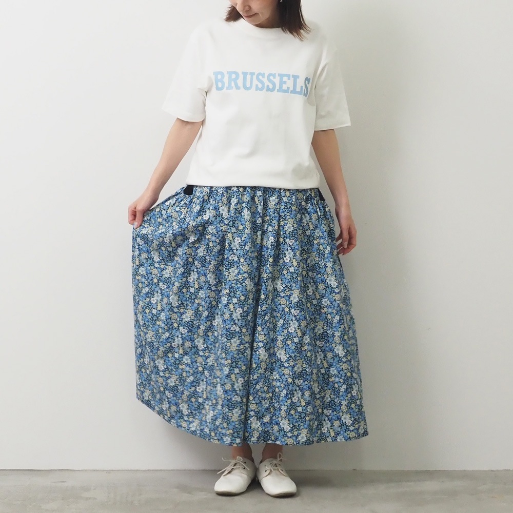 NARU(ナル) ブロードBOTANICAL HARMONY ギャザースカート 663916