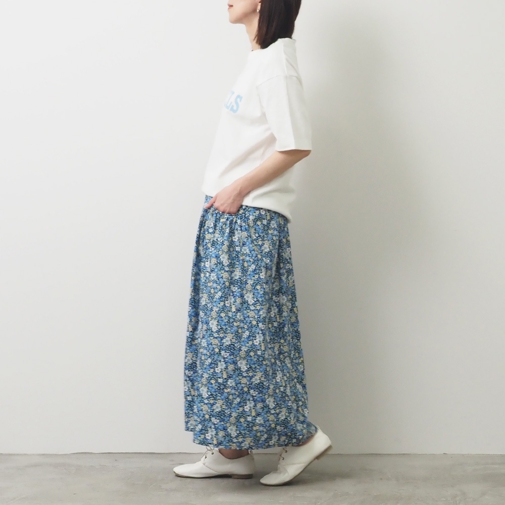 NARU(ナル) ブロードBOTANICAL HARMONY ギャザースカート 663916