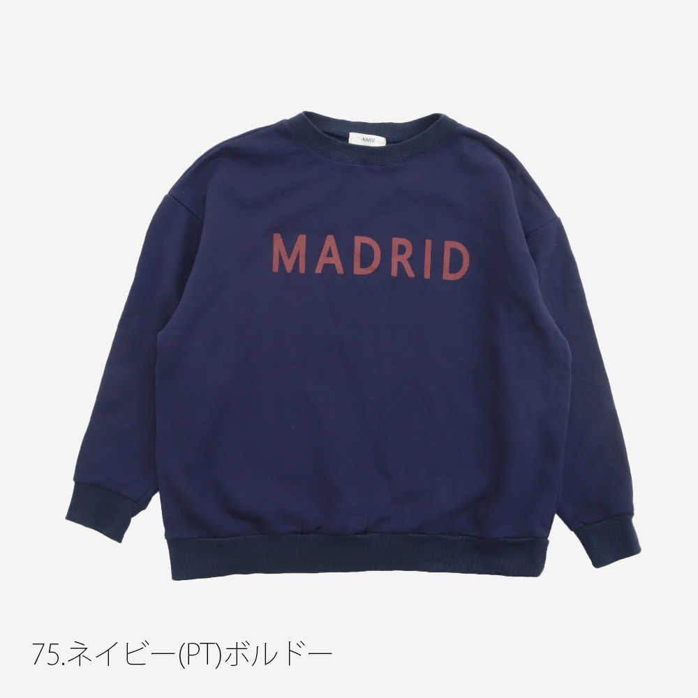 NARU(ナル) 30/10コーマ裏毛両面起毛 MADRIDプリントPO 669010