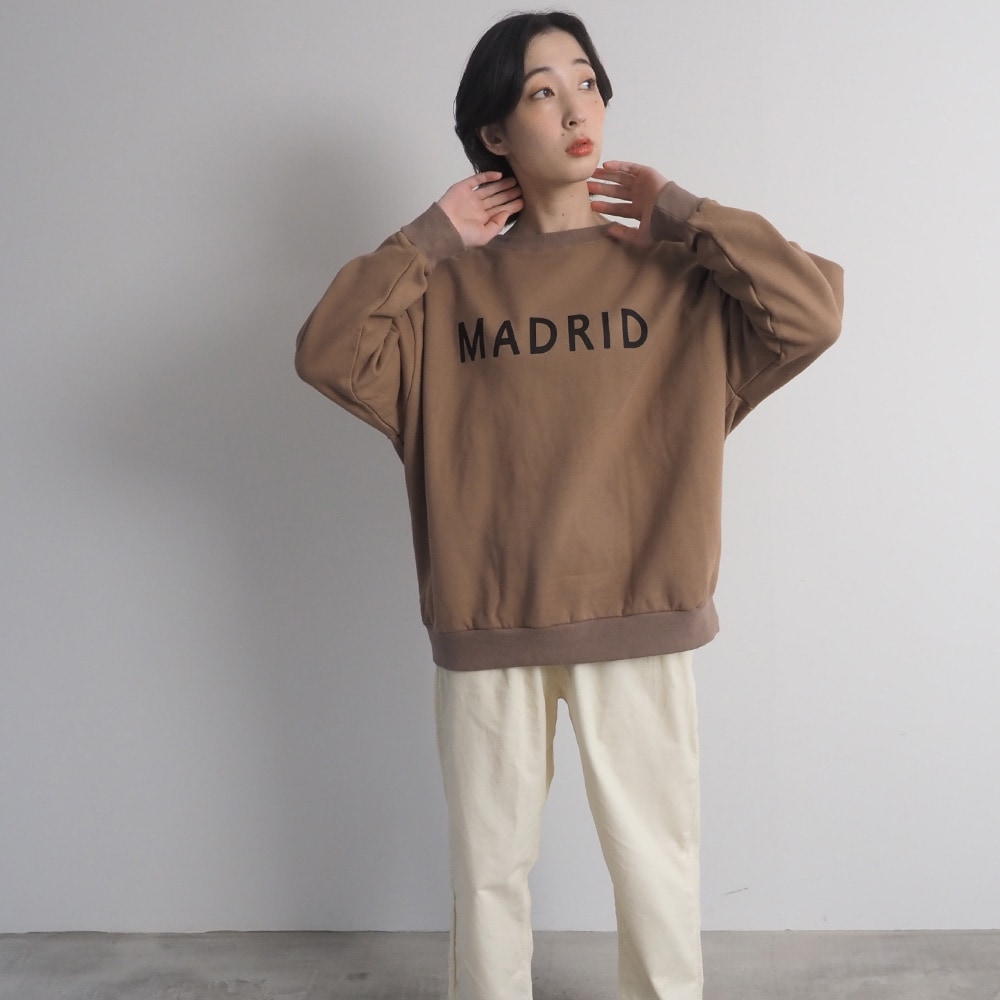 NARU(ナル) 30/10コーマ裏毛両面起毛 MADRIDプリントPO 669010