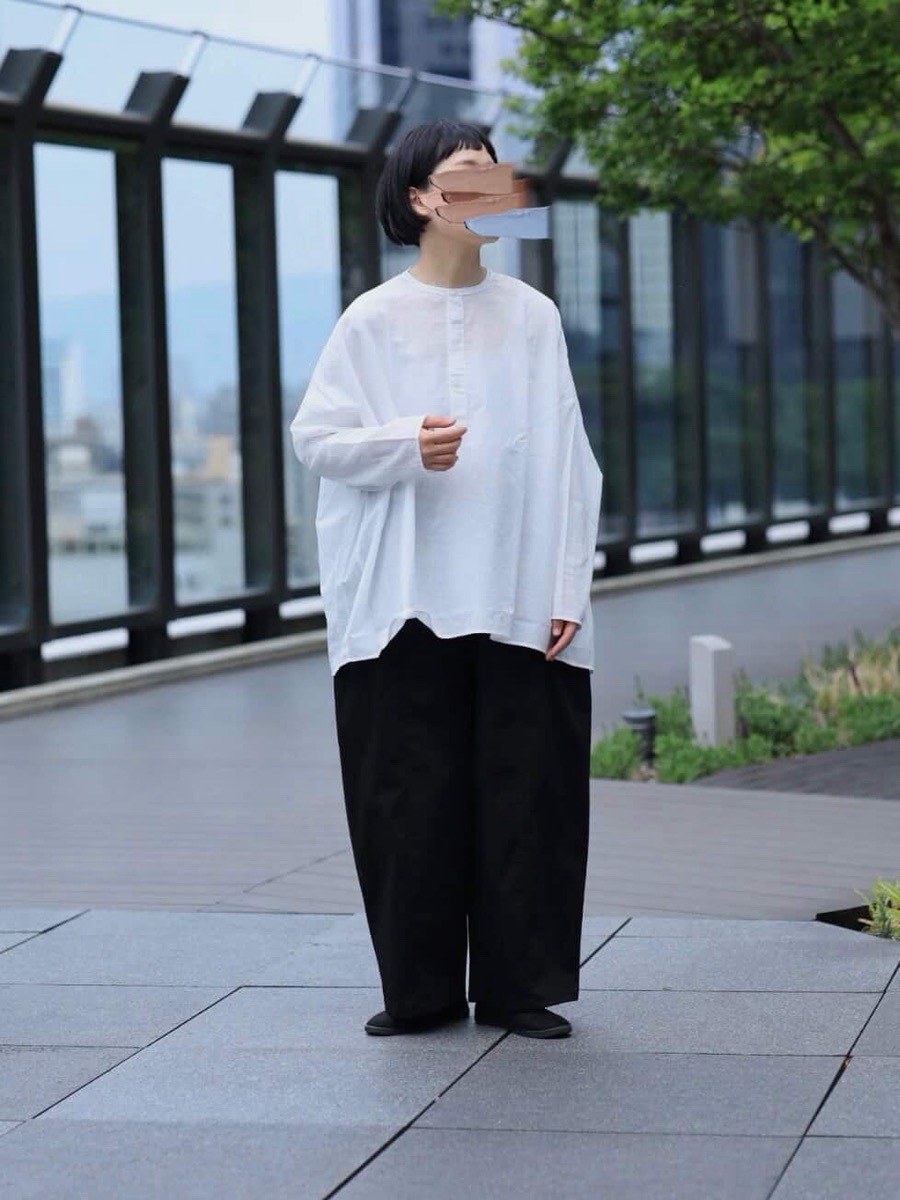 【予約】【aiさんコラボ】NARU(ナル) ふんわりローン 比翼ワイドブラウス 6w-ai-03